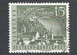 SARRLAND    1958 The 400th Anniversary Of Homburg    USED - Gebruikt