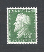 SARRLAND   1958 The 150th Anniversary Of The Birth Of Hermann Schulze-Delitzsch, 1808-1883   USED - Used Stamps