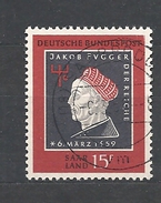 SARRLAND  1959 The 500th Anniversary Of The Death Of Jakob Fuger, 1459-1525 USED - Gebraucht