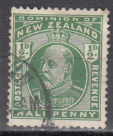 NEW ZEALAND   SCOTT NO. 130     USED  YEAR  1909 - Oblitérés