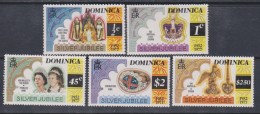 Dominique  N° 512 / 16 X  25ème Ann. De L'accession Au Trône De S. M. Elisabeth II, Les 5 Vals Trace De Ch.  Sinon TB - Dominica (...-1978)