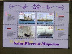 Saint Pierre Et Miquelon BF  7  Vieux Bateaux Neuf ** MNH Sin Charmela - Blocks & Kleinbögen