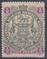 RHODESIA - 1897 Halfpenny Coat Of Arms. Scott 50. Mint - Sonstige & Ohne Zuordnung