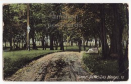 USA - DES MOINES Iowa IA - UNION PARK - EARLY VIEW - Antique C910 Vintage Postcard [6133] - Des Moines