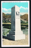 UTAH- SALT LAKE CITY- Pioneer View Monument    -Scans Front And Back- Paypal Free - Salt Lake City