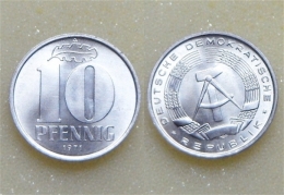 DDR 10 Pfennig 1971 - 10 Pfennig