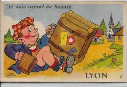 CPA Fantaisie à Système Dépliant Complet Non Circulé LYON - Cartoline Con Meccanismi