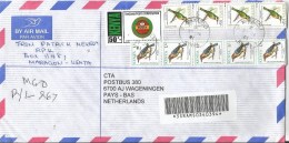 Kenya 2001 Maragoli Barbet Bee-eater Post Barcoded Registered Cover - Kenya (1963-...)
