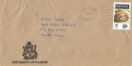 Kenya 1998 Nairobi Lion Cat Domestic University Cover - Kenya (1963-...)