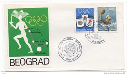 JUGOSLAVIA  - GIOCHI OLIMPICI DI  MONACO / SAPPORO 1972 -  FDC - Summer 1972: Munich