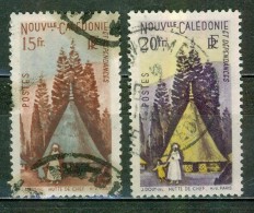 Hutte De Chef Indigène - NOUVELLE CALEDONIE - Tribu De Courli - N° 275-276 - 1948 - Used Stamps