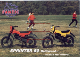 Fantic SPRINTER 50 MULTISPEED FM 286 1983 Depliant Originale Genuine Brochure Prospekt - Motorräder