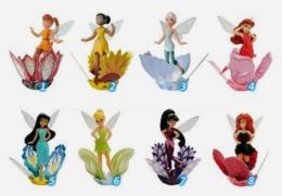 2014 Kinder Surprise Disney Fairies Tinker Bell Fairy Cartoon Toys From Kinder Egg Mini Figures Collection FF 180-187 - Diddl