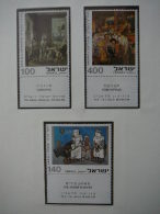 Israel 1975 MNH # Mi. 642/4 Painting. Gemälde. Art - Unused Stamps (without Tabs)