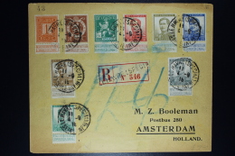 Belgium:  Registered Cover OBP Between 108 - 121  R Label Le Havre Special To Amsterdam 1915 - 1912 Pellens