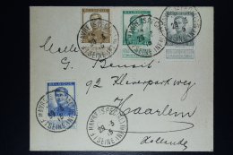 Belgium:  Cover OBP  113 + 115 + 121 + 125 Le Havre Special To Haarlem Holland   1915 - 1912 Pellens