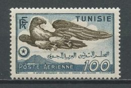 TUNISIE  1949 PA N° 14 * Neuf  MH Légère Trace De Charnièr Superbe Cote 4,25 € Faune Oiseaux Aigle Rapaces Birds Animaux - Poste Aérienne