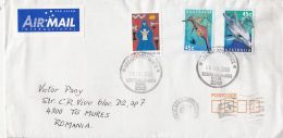 4651FM- CHRISTMAS, WEEDY SEADRAGON, BOTTLENOSE DOLPHIN, STAMPS ON COVER, 2000, AUSTRALIA - Cartas & Documentos