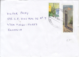 51503- TRUMPET, POSTAL SERVICE, STAMPS ON COVER, 2013, BRAZIL - Lettres & Documents