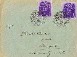 ST-L5 - HONGRIE N° 490 X 2 Sur Lettre "remise De La Couronne De St-Etienne à L'abbé St-Aszirik Par Le Pape Sylvestre II" - Storia Postale