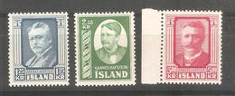 Serie Nº 251/3  Islandia - Unused Stamps