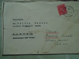 ZA421.22 Hungary  Cover Budapest MLSZ To  Szeged  1941 To Borszék -Hungarian  Soccer Association - Storia Postale
