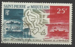 SAINT PIERRE ET MIQUELON N° PA 38 Oblitéré SPM POSTE AERIENNE - Used Stamps