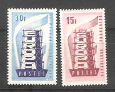Serie Nº 1076/7 Francia - 1956