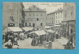 CPA 26 - Métier Marchands Ambulants Le Marché Place Notre-Dame Pharmacie EYMOUTIERS 87 - Eymoutiers