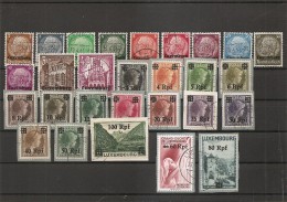 Luxembourg -Occupation Allemande ( Lot De Timbres Divers Différents Oblitérés) - 1940-1944 Deutsche Besatzung