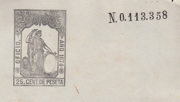 1874-PS-15 CUBA ESPAÑA SPAIN. 1874. ALFONSO XII REVENUE SEALLED PAPER. OFICIO - Segnatasse