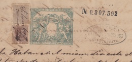 1886-PS-7 CUBA ESPAÑA SPAIN. 1886. ALFONSO XIII REVENUE SEALLED PAPER. SELLO 11 + POSTAGE REVENUE USE. - Postage Due