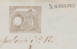 1890-PS-6 CUBA ESPAÑA SPAIN. 1890. ALFONSO XIII REVENUE SEALLED PAPER. SELLO 13. - Timbres-taxe