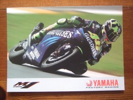 Valentino Rossi Moto GP1 Biker Yahaha Factory Carte Postale - Moto Sport