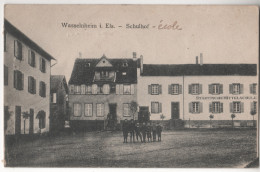 CP WASSELNHEIM I ELS SCHULHOF ECOLE(68 HAUT RHIN) ANIMEE Enfants STADTISCHEMITTELSCHULE FRANCHISE MILITAIRE  FM 1945 - Wittenheim