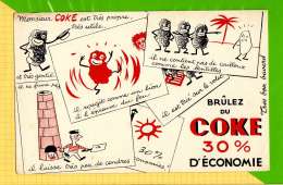 Buvard & Blotting Paper : Brulez Du COKE - Electricité & Gaz