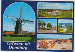 Grote Kaart Domburg Windmolen Windmill Moulin à Vent Plooi - Domburg