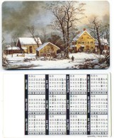 Hiver NEIGE WINTER  Travail Campagne Calendrier 1999 France Calendar - Altri & Non Classificati