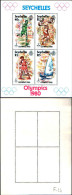 84446) Seychelles-1980- Olimpiadi Di Mosca-BF-n.14- Nuovo- - Seychellen (1976-...)