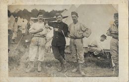 Camp De Cercottes En 1915 - Détente Sous La Tente - Militaires Au Repos - Carte-photo - Guerra 1914-18