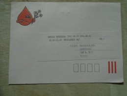 D141992 Hungary Red Cross Croix Rouge Postcard Don De Sang Blood Donation   2006 - Cartas & Documentos