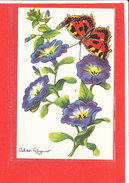 PAPILLON Cpa Belle De Jour Grande Tortue Illustrée Par Calvet Rogniat - Papillons