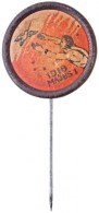 1918. '1918. Május 1' Festett Fém KitÅ±zÅ‘ (22mm) T:2,2- / Hungary 1918. '1 May 1918' Painted Metal... - Unclassified