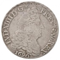 Franciaország 1690A 1/2E Ag 'XIV. Lajos' Párizs (13,45g) T:2- / 
France 1690A 1/2 Ecu Ag 'Louis XIV'... - Non Classés