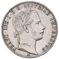 Ausztria 1861A 1 Fl Ag 'Ferenc József' (12,36g) T:1- Kis Ph. / Austria 1861A 1 Florin Ag 'Franz Joseph'... - Non Classés