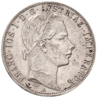 Ausztria 1860A 1 Fl Ag 'Ferenc József' (12,31g) T:1- Ph., Kis Patina / Austria 1860A 1 Florin Ag 'Franz... - Sin Clasificación