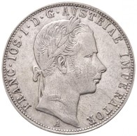 Ausztria 1858A 1 Fl Ag 'Ferenc József' (12,34g) T:1-,2 / Austria 1858A 1 Florin Ag 'Franz Joseph' (12,34g)... - Unclassified