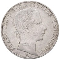 1865B 1Fl Ag 'Ferenc József' Körmöcbánya (12,31g) T:2 / Hungary 1865B 1 Florin Ag 'Franz... - Non Classés