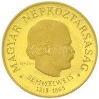 1968. 50Ft Au 'Semmelweis Ignác' (4.21g/0.900) T:1 (PP) / Hungary 1961. 50 Forint Au 'Ignác... - Zonder Classificatie