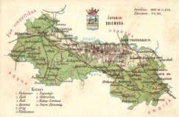 ** T2/T3 VerÅ‘ce Vármegye Térképe / Zupanija Viroviticka / Map Of VerÅ‘ce County (fl) - Zonder Classificatie